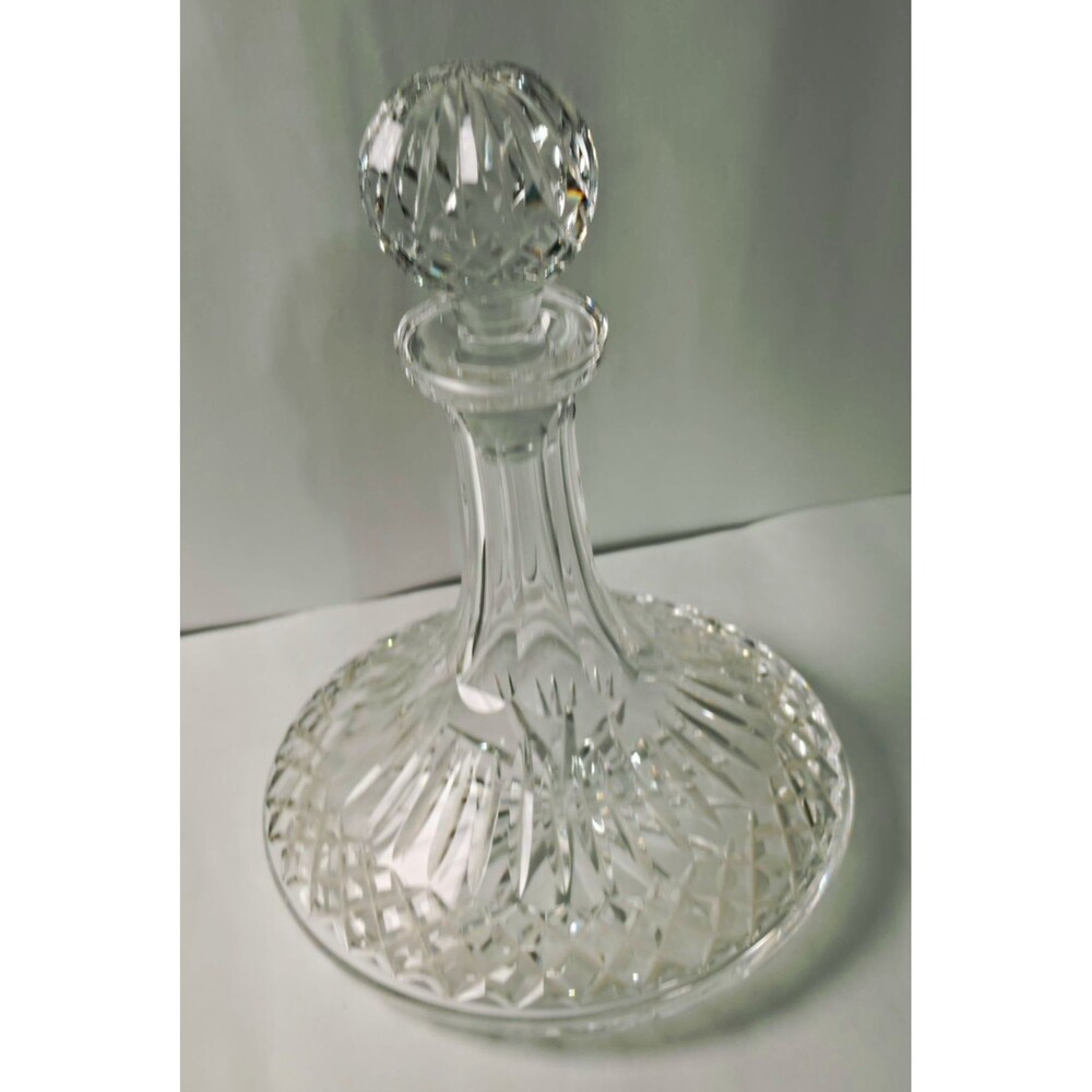 Waterford Vintage Crystal Lismore Ship's Decanter & Stopper – Signed
